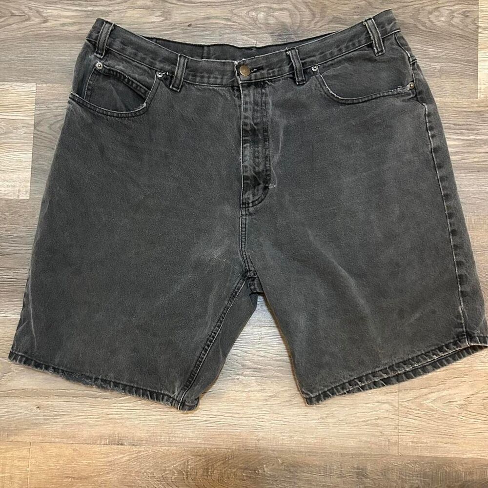 Faded-glory Men's Black and Grey Shorts
